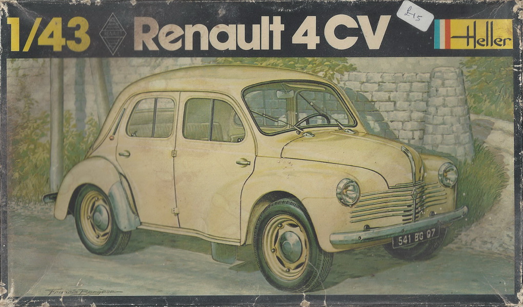Slotcars66 Renault CV4 1/43rd Scale Plastic Kit by Heller Heller 
